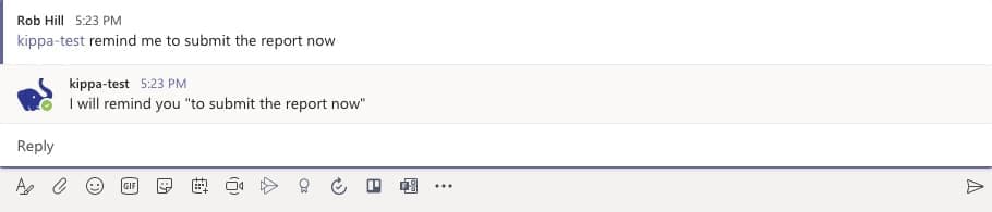 Confirmation Message