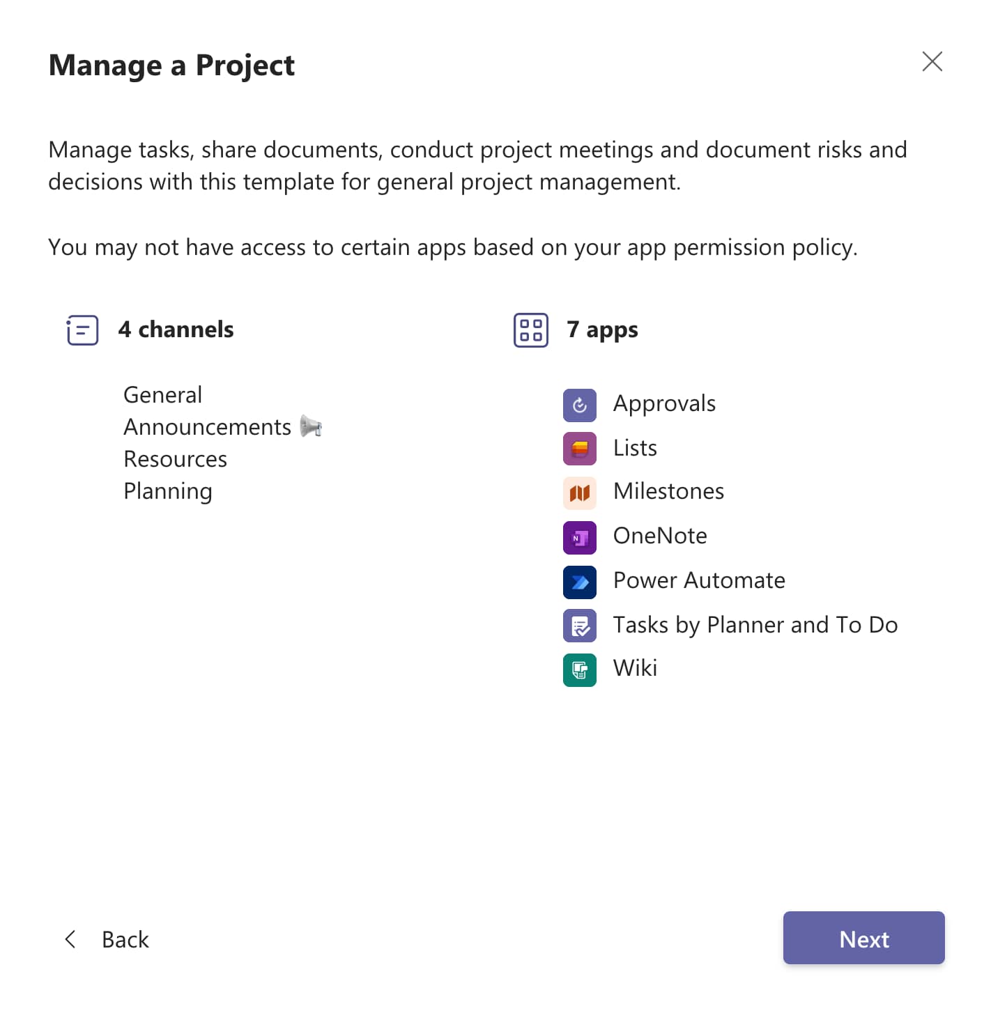 Creating a template in Microsoft Teams Creating a template in Microsoft Teams